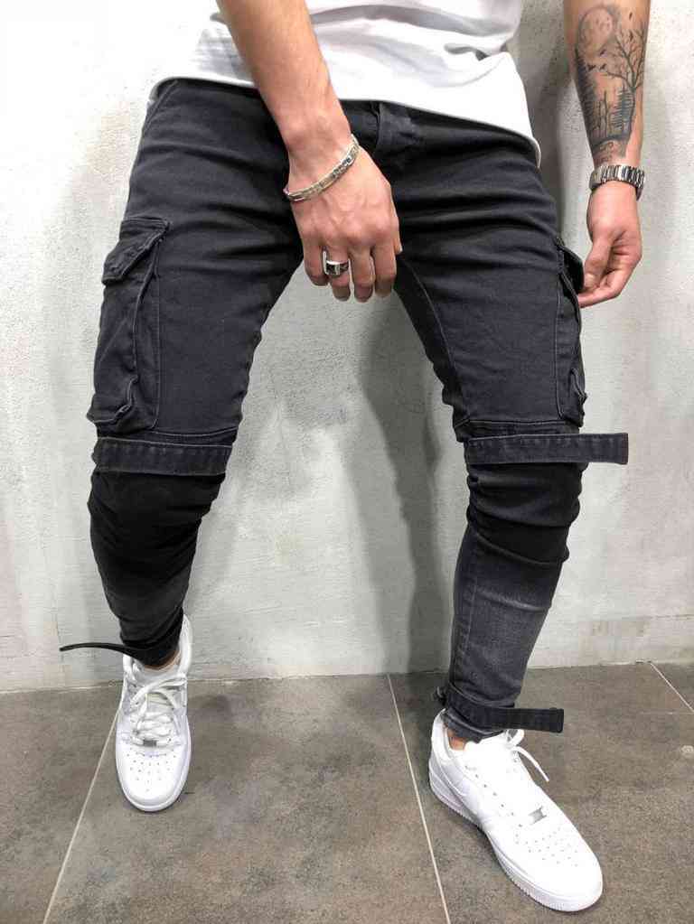 Men's Skinny Jeans With Big Pockets