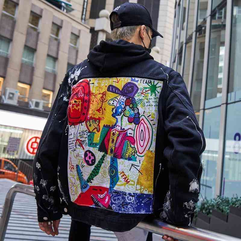 Men's Denim Jacket With Print