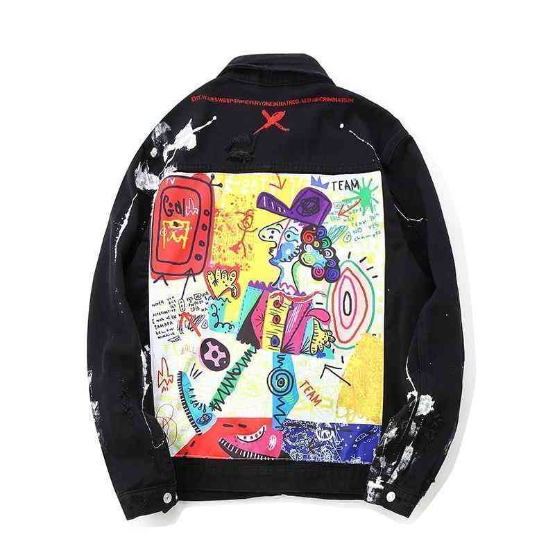 Men's Denim Jacket With Print