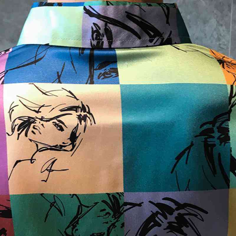 Men's Autumn/Winter Casual Long Sleeved Shirt With Print