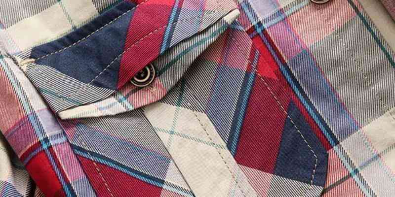 Men's Summer Casual Plaid Short Sleeved Shirt