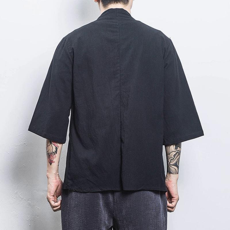 Men's Linen Coat | Plus Size