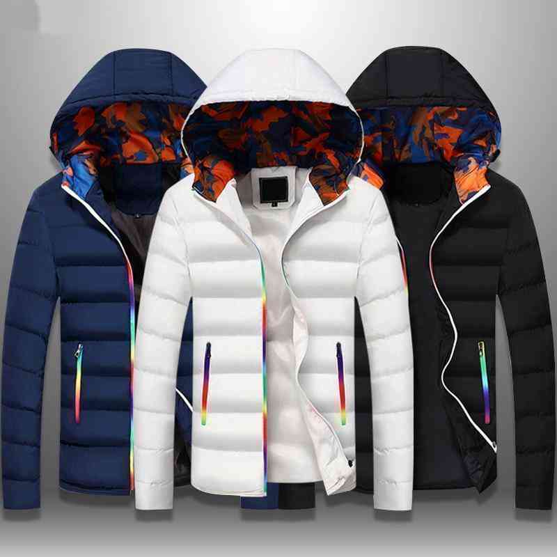 Men's Autumn Warm Windproof Hooded Jacket