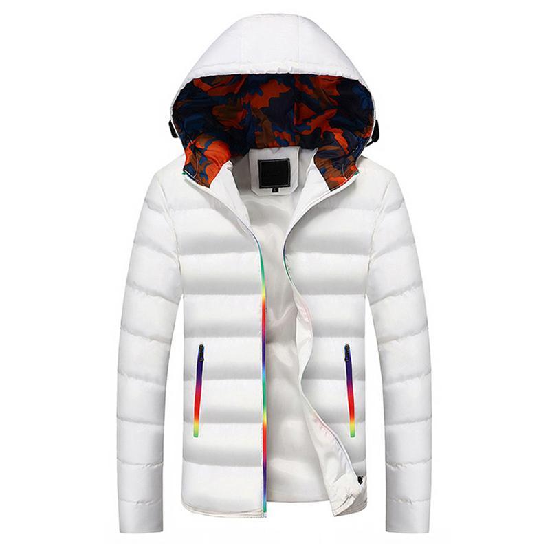 Men's Autumn Warm Windproof Hooded Jacket