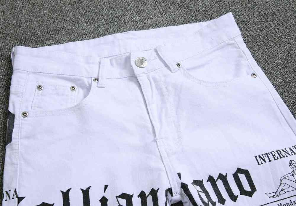 Men's Autumn Casual Printed Jeans