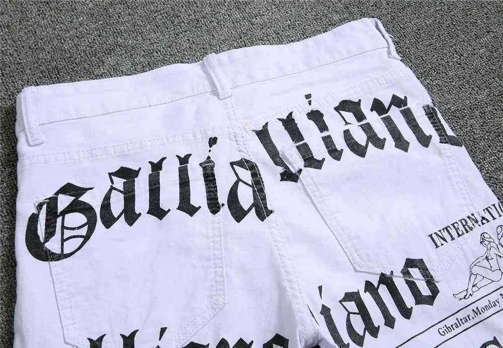 Men's Autumn Casual Printed Jeans