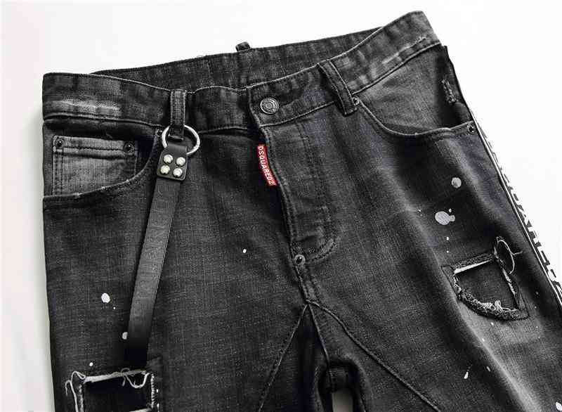 Men's Autumn Skinny Ripped Jeans