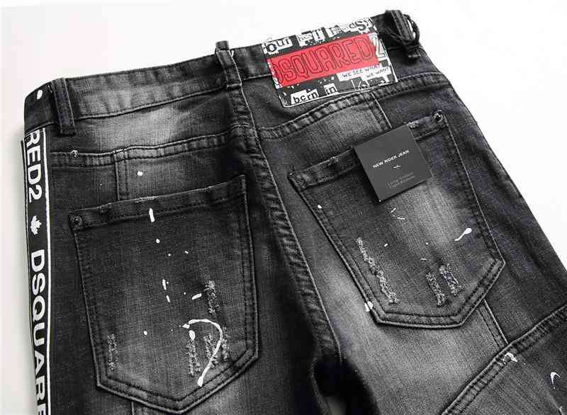 Men's Autumn Skinny Ripped Jeans