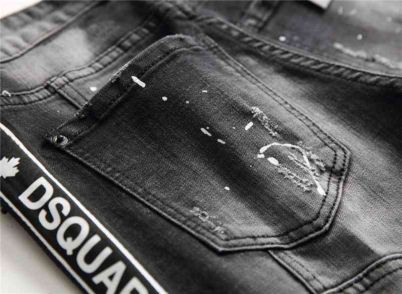 Men's Autumn Skinny Ripped Jeans