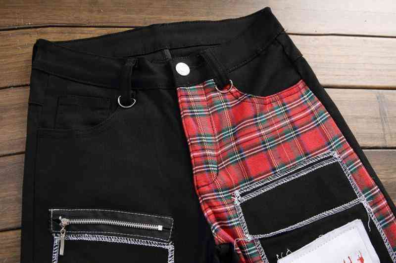 Men's Ripped Jeans With Patches