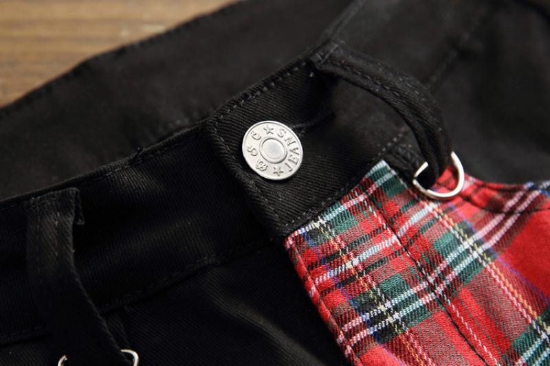 Men's Ripped Jeans With Patches