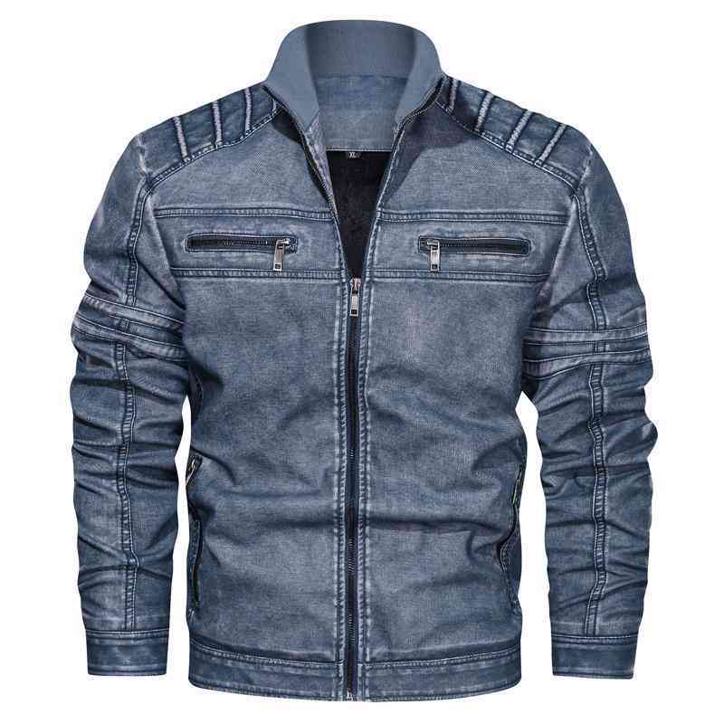 Men's Autumn/Winter Leather Jacket | Plus Size