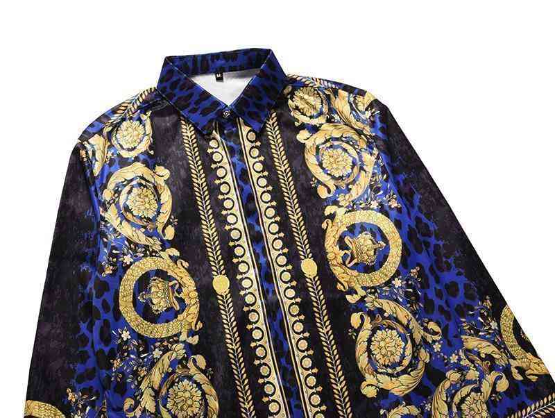 Men's Casual Long Sleeved Shirt With Print