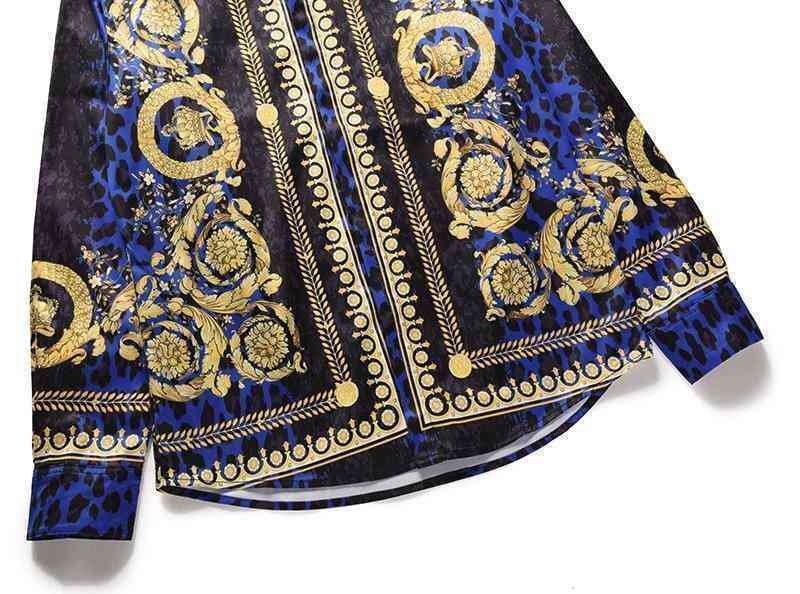 Men's Casual Long Sleeved Shirt With Print