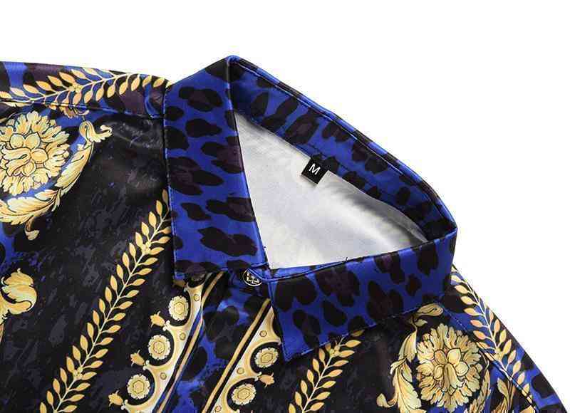 Men's Casual Long Sleeved Shirt With Print