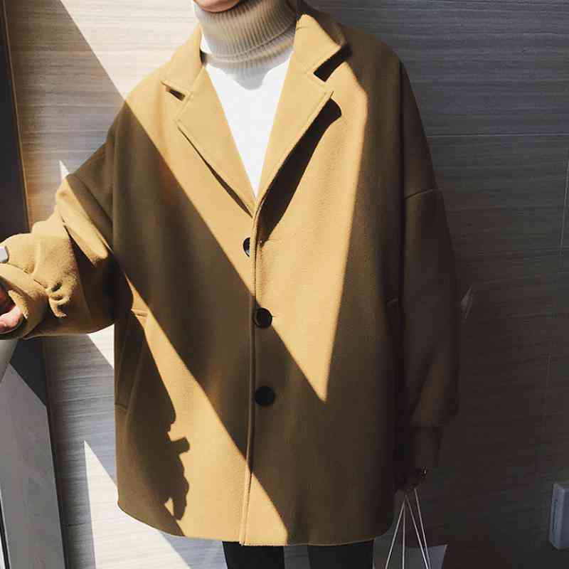 Men's Winter Casual Woolen Coat