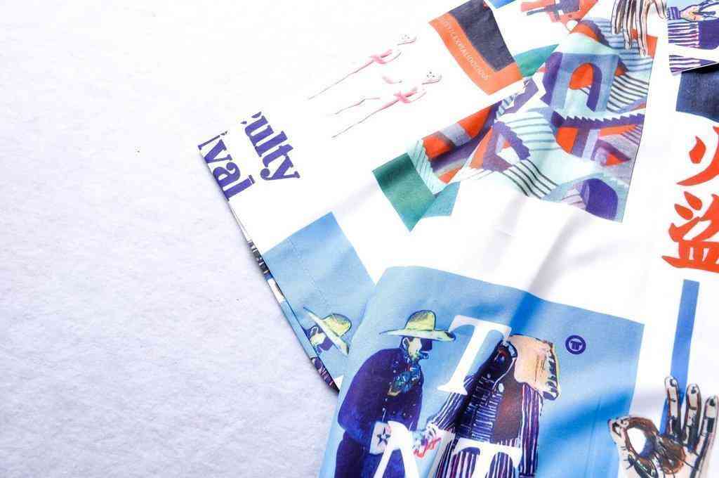Men's Summer Casual Short Sleeved Shirt With Print