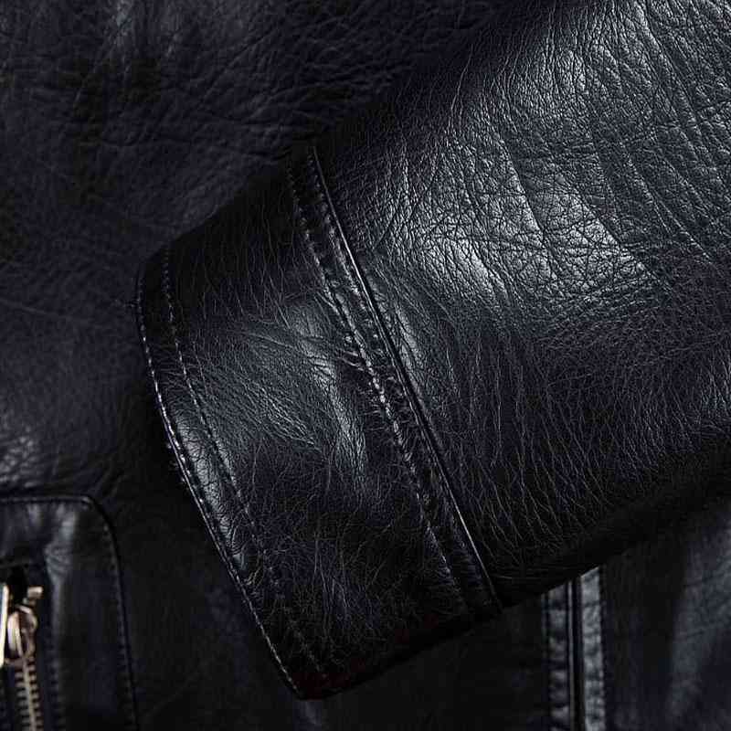 Men's Winter Windproof Leather Jacket